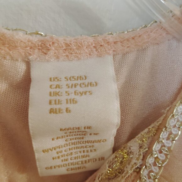 ♥️ Neiman Marcus Sequins Butterfly Pink Gold Dress - Picture 5 of 10